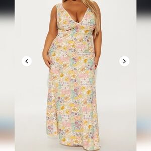 Floral Patchwork Maxi Dress